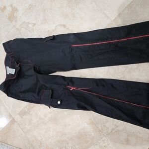 Smooch Couture Black Pants with Red Stitching